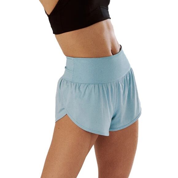 Free People Green Game Time Workout Shorts XL - Picture 1 of 4